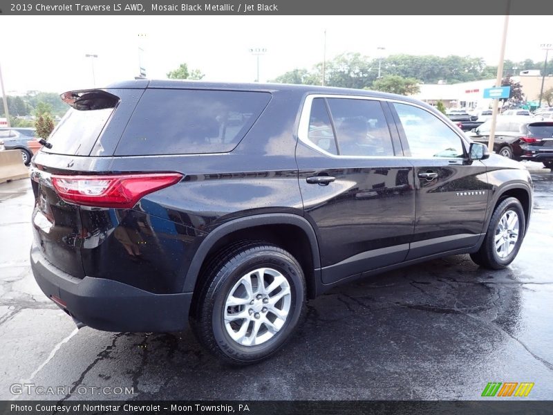 Mosaic Black Metallic / Jet Black 2019 Chevrolet Traverse LS AWD