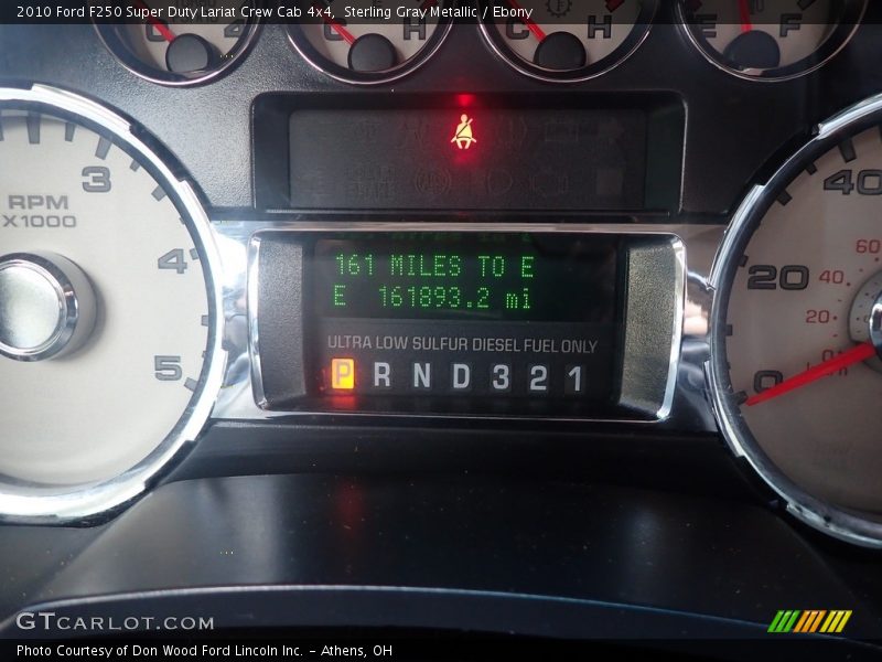 Sterling Gray Metallic / Ebony 2010 Ford F250 Super Duty Lariat Crew Cab 4x4