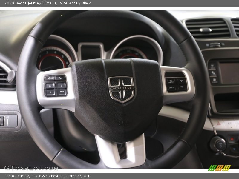 Vice White / Black 2020 Dodge Journey SE Value