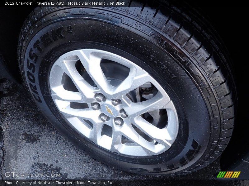 Mosaic Black Metallic / Jet Black 2019 Chevrolet Traverse LS AWD
