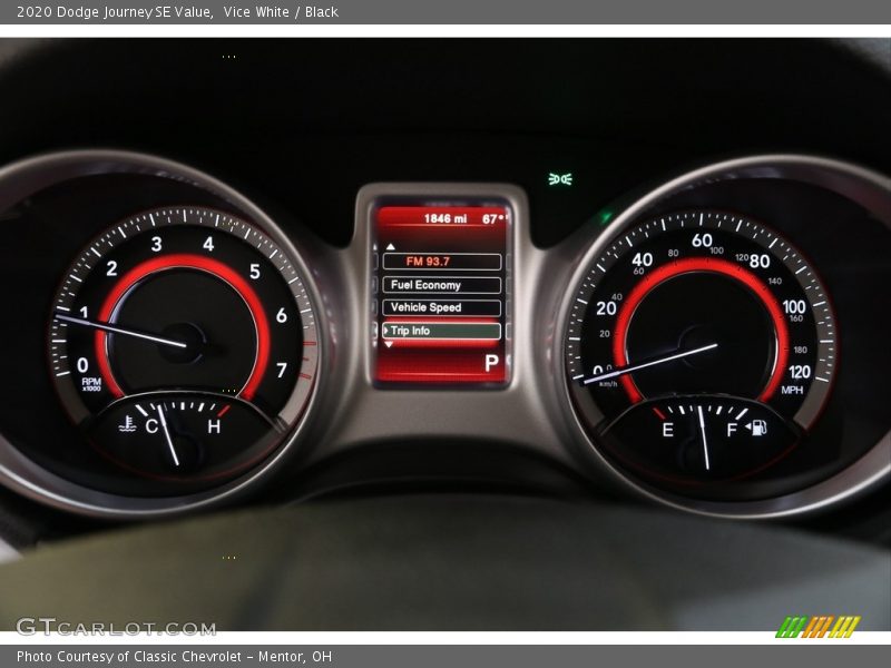 Vice White / Black 2020 Dodge Journey SE Value
