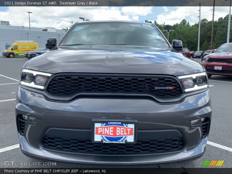 Destroyer Gray / Black 2021 Dodge Durango GT AWD