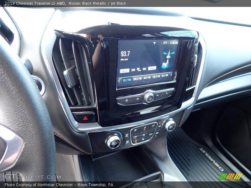 Mosaic Black Metallic / Jet Black 2019 Chevrolet Traverse LS AWD