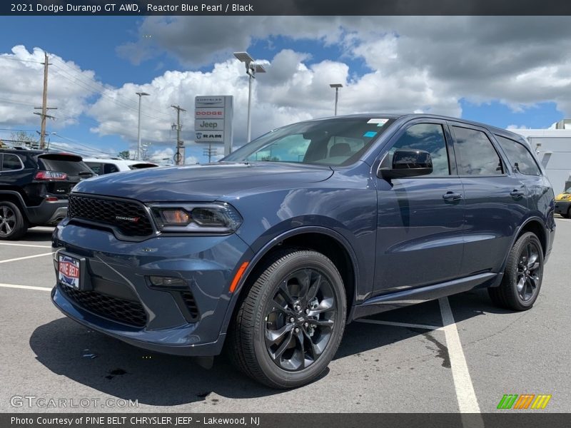 Reactor Blue Pearl / Black 2021 Dodge Durango GT AWD