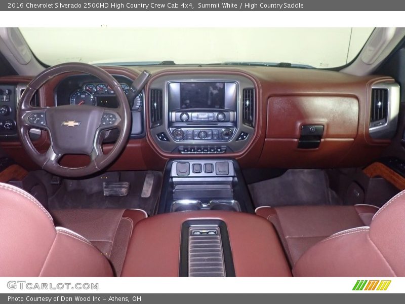 Dashboard of 2016 Silverado 2500HD High Country Crew Cab 4x4
