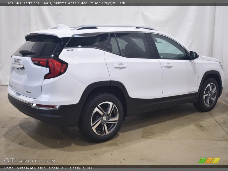 Summit White / Medium Ash Gray/Jet Black 2021 GMC Terrain SLT AWD