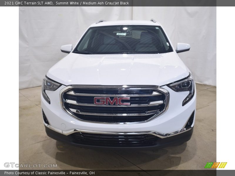 Summit White / Medium Ash Gray/Jet Black 2021 GMC Terrain SLT AWD
