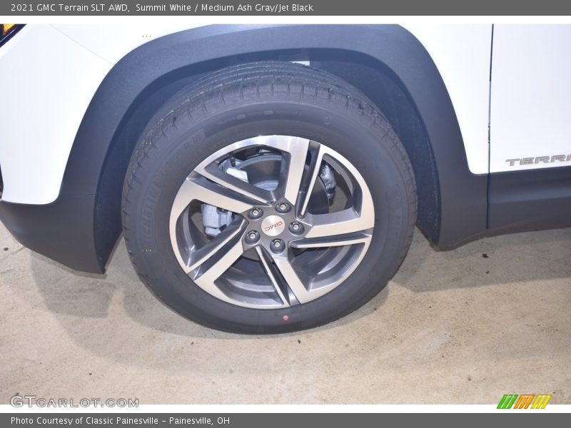 Summit White / Medium Ash Gray/Jet Black 2021 GMC Terrain SLT AWD