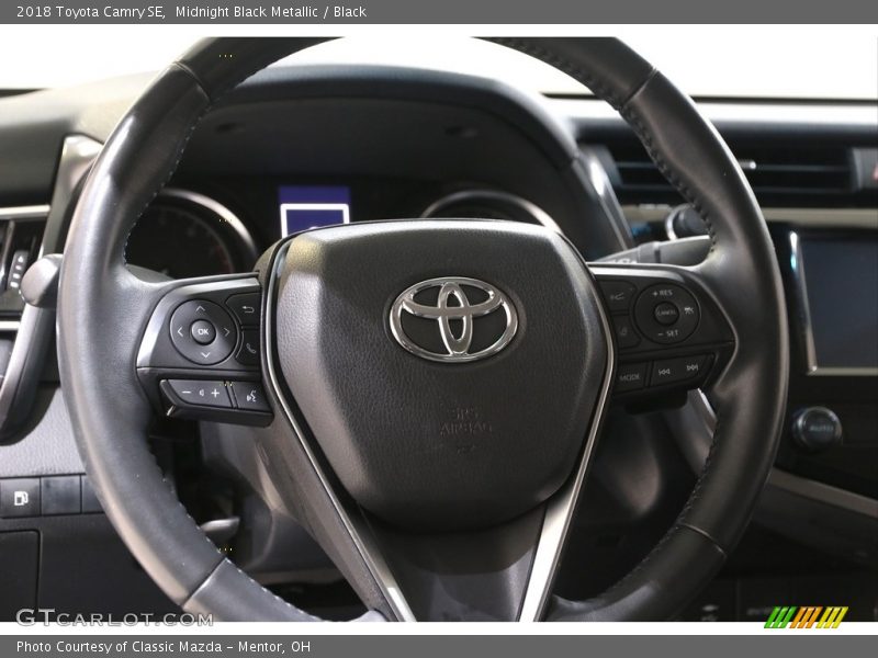 Midnight Black Metallic / Black 2018 Toyota Camry SE