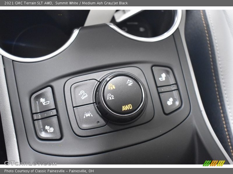 Summit White / Medium Ash Gray/Jet Black 2021 GMC Terrain SLT AWD