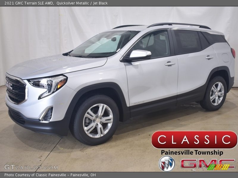 Quicksilver Metallic / Jet Black 2021 GMC Terrain SLE AWD