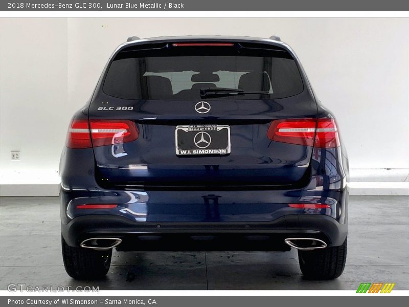 Lunar Blue Metallic / Black 2018 Mercedes-Benz GLC 300