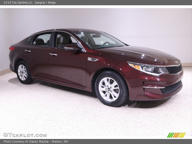 Sangria / Beige 2016 Kia Optima LX