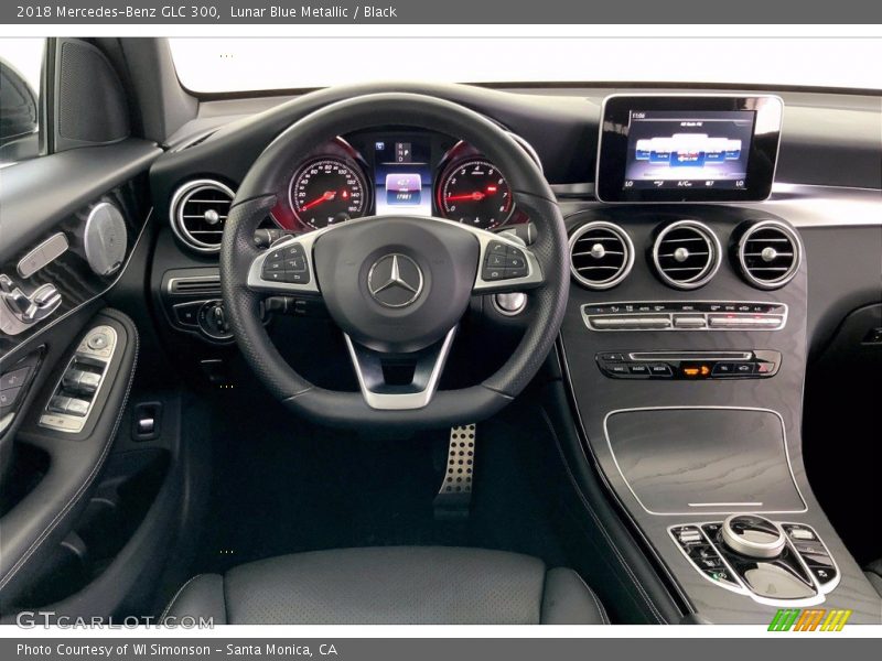 Lunar Blue Metallic / Black 2018 Mercedes-Benz GLC 300