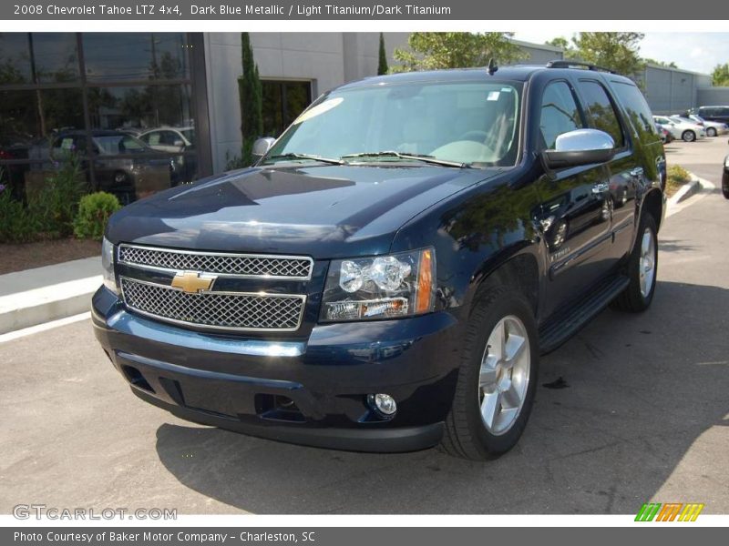 Dark Blue Metallic / Light Titanium/Dark Titanium 2008 Chevrolet Tahoe LTZ 4x4