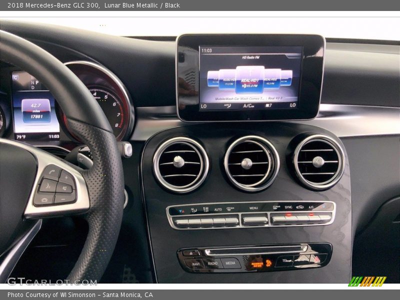 Lunar Blue Metallic / Black 2018 Mercedes-Benz GLC 300