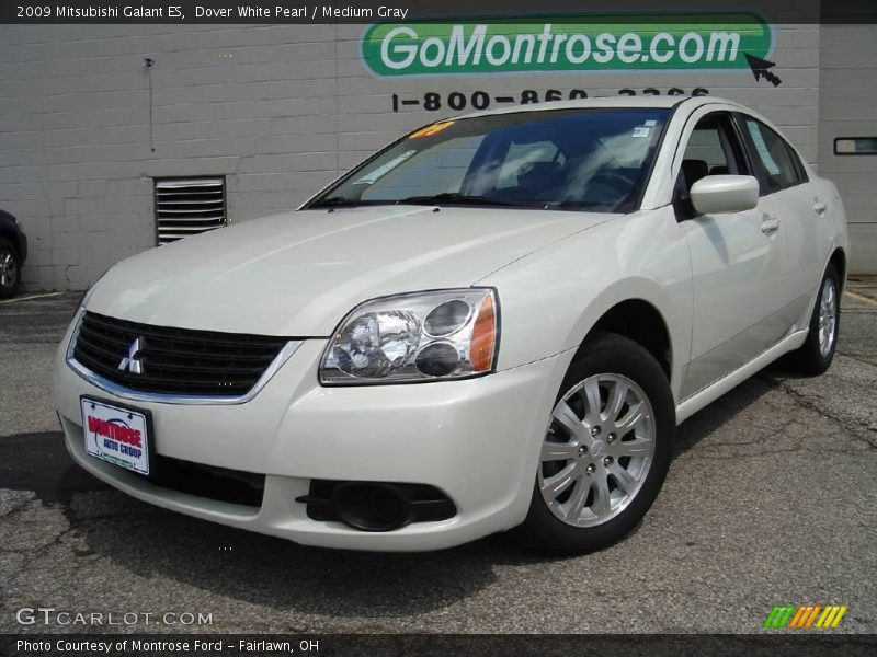 Dover White Pearl / Medium Gray 2009 Mitsubishi Galant ES
