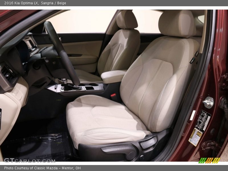 Sangria / Beige 2016 Kia Optima LX