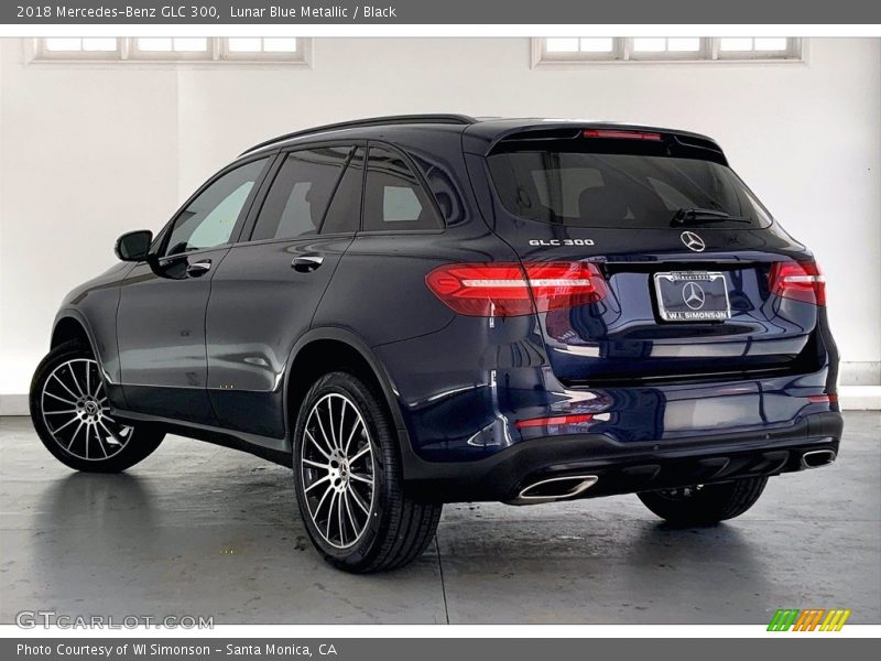 Lunar Blue Metallic / Black 2018 Mercedes-Benz GLC 300