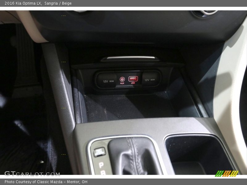 Sangria / Beige 2016 Kia Optima LX