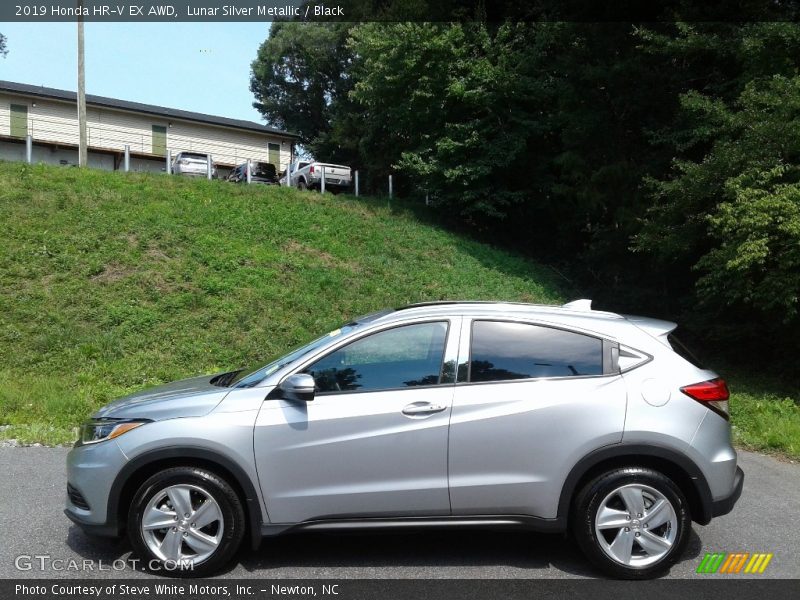 Lunar Silver Metallic / Black 2019 Honda HR-V EX AWD