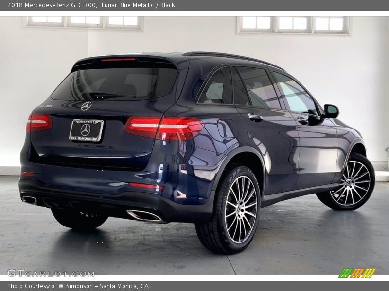 Lunar Blue Metallic / Black 2018 Mercedes-Benz GLC 300