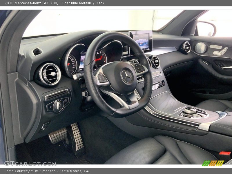Lunar Blue Metallic / Black 2018 Mercedes-Benz GLC 300