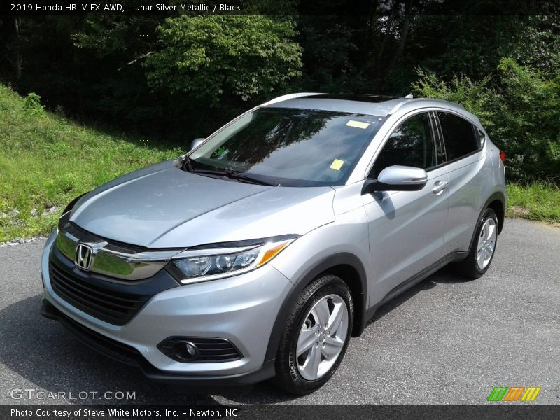 Lunar Silver Metallic / Black 2019 Honda HR-V EX AWD
