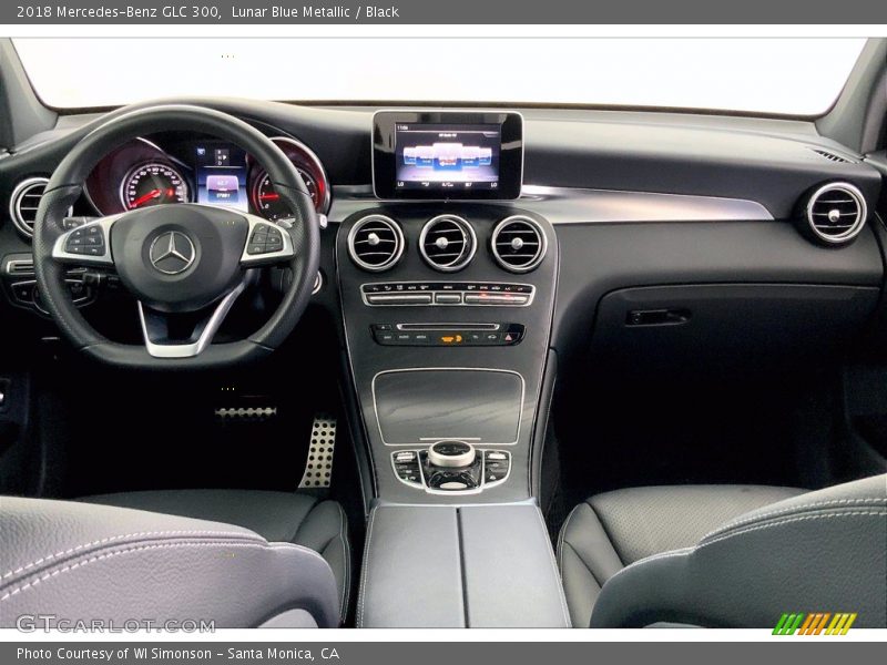 Lunar Blue Metallic / Black 2018 Mercedes-Benz GLC 300