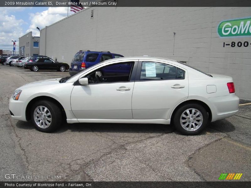 Dover White Pearl / Medium Gray 2009 Mitsubishi Galant ES