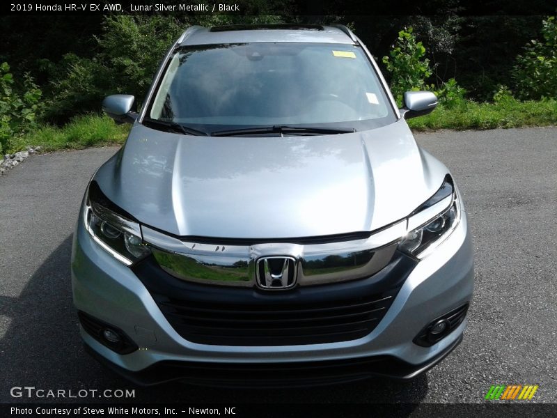 Lunar Silver Metallic / Black 2019 Honda HR-V EX AWD