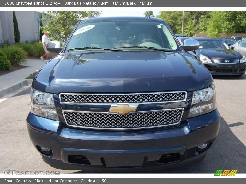 Dark Blue Metallic / Light Titanium/Dark Titanium 2008 Chevrolet Tahoe LTZ 4x4