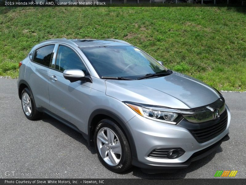 Lunar Silver Metallic / Black 2019 Honda HR-V EX AWD