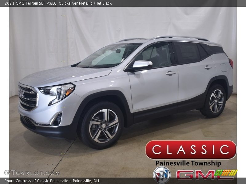Quicksilver Metallic / Jet Black 2021 GMC Terrain SLT AWD