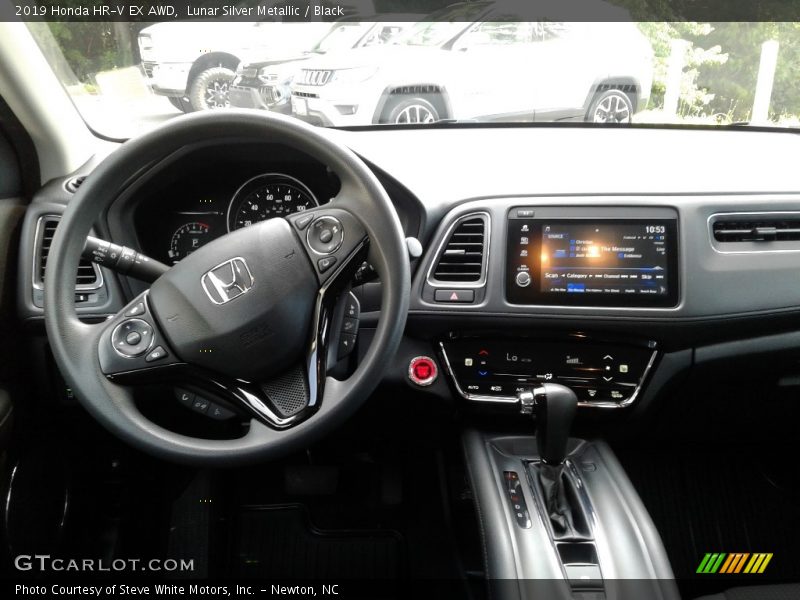 Lunar Silver Metallic / Black 2019 Honda HR-V EX AWD