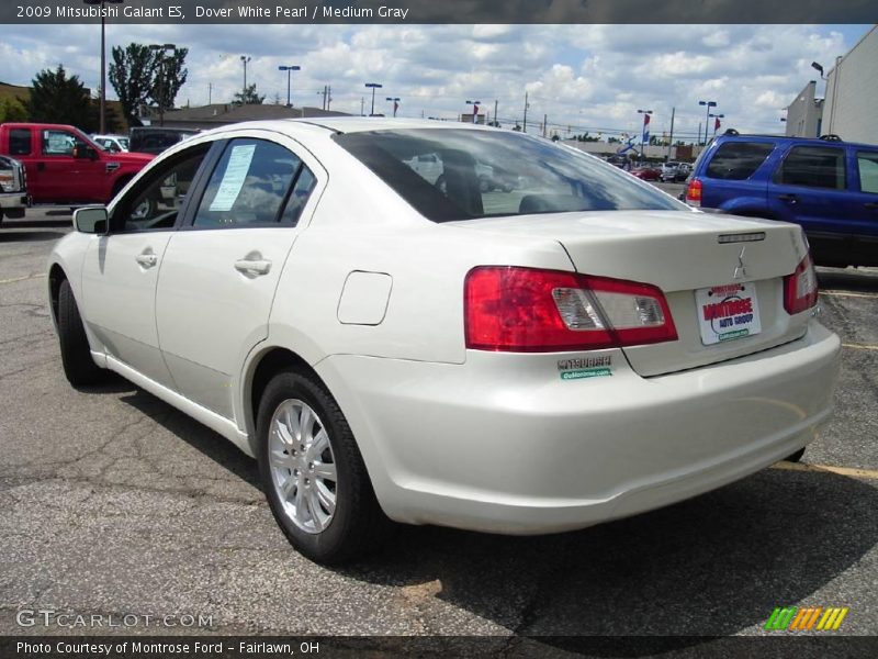 Dover White Pearl / Medium Gray 2009 Mitsubishi Galant ES