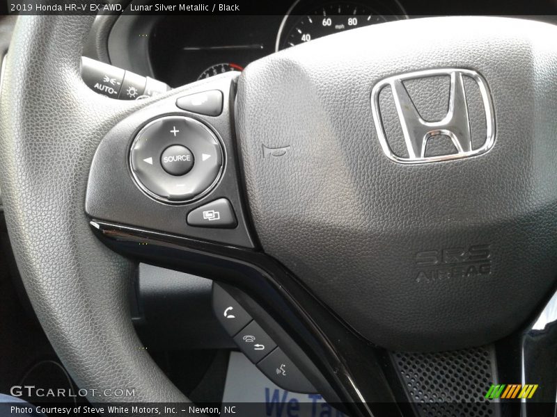 Lunar Silver Metallic / Black 2019 Honda HR-V EX AWD