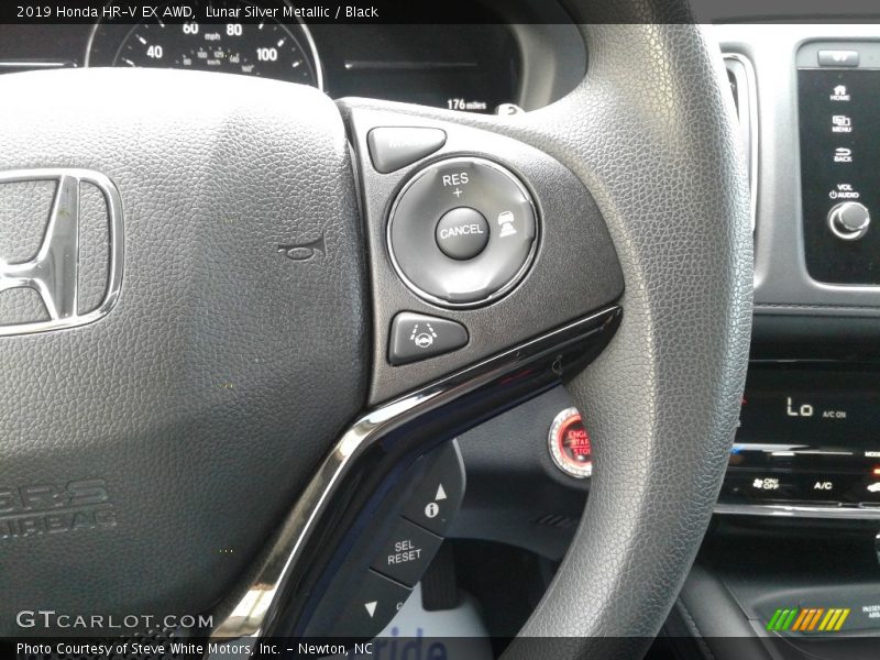 Lunar Silver Metallic / Black 2019 Honda HR-V EX AWD