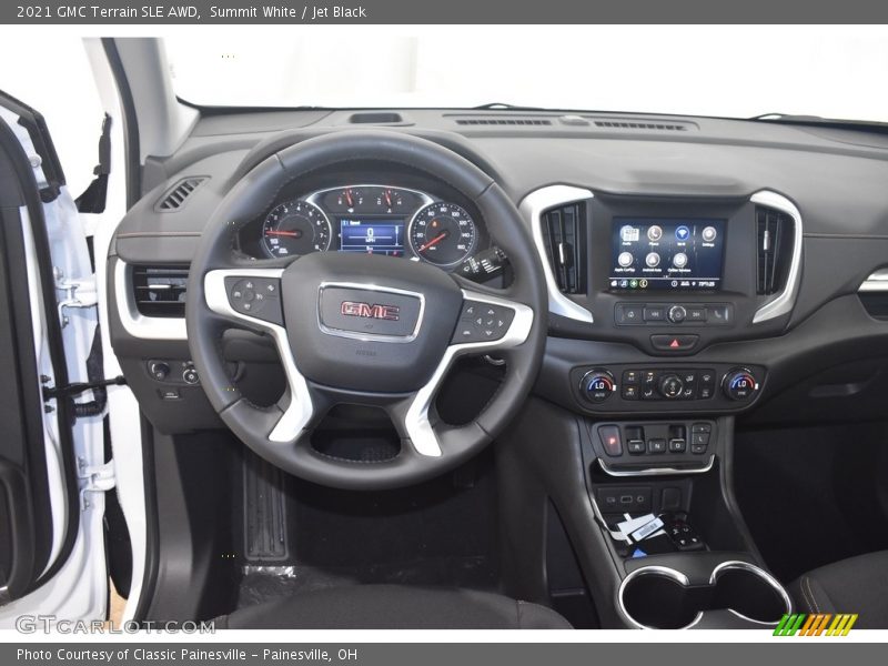 Summit White / Jet Black 2021 GMC Terrain SLE AWD