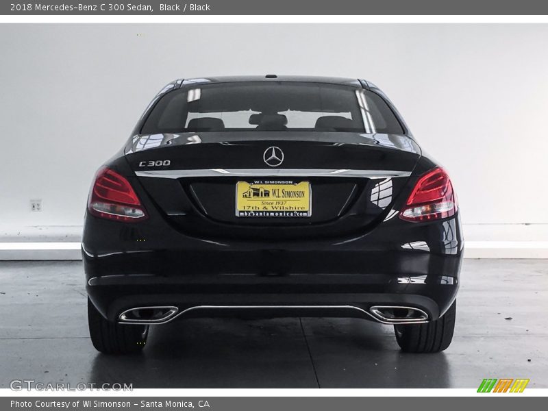 Black / Black 2018 Mercedes-Benz C 300 Sedan