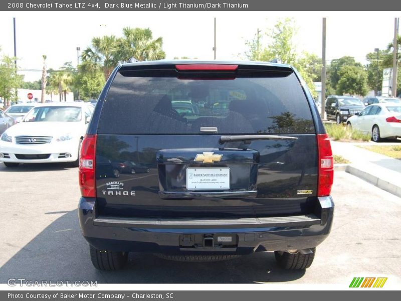 Dark Blue Metallic / Light Titanium/Dark Titanium 2008 Chevrolet Tahoe LTZ 4x4