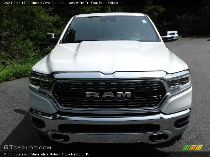 Ivory White Tri-Coat Pearl / Black 2021 Ram 1500 Limited Crew Cab 4x4