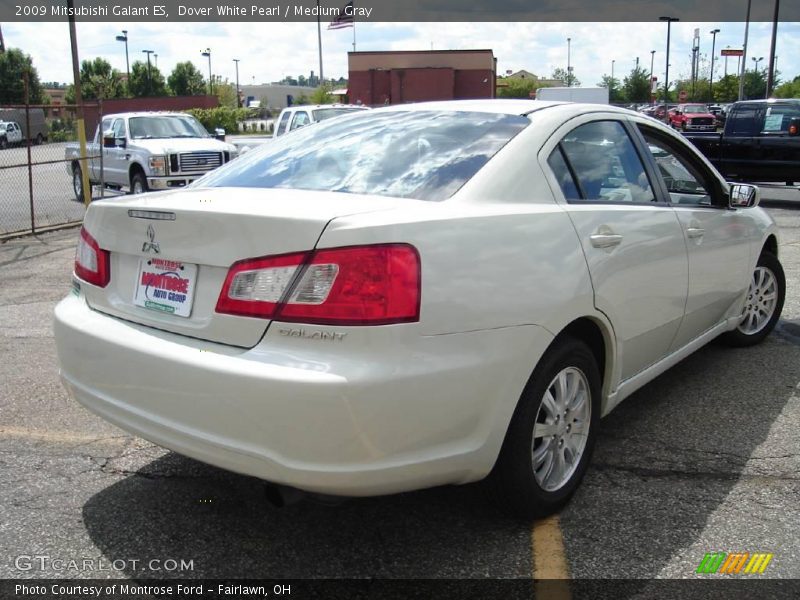 Dover White Pearl / Medium Gray 2009 Mitsubishi Galant ES