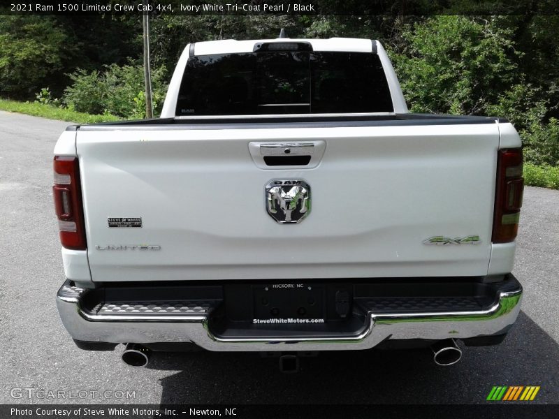 Ivory White Tri-Coat Pearl / Black 2021 Ram 1500 Limited Crew Cab 4x4