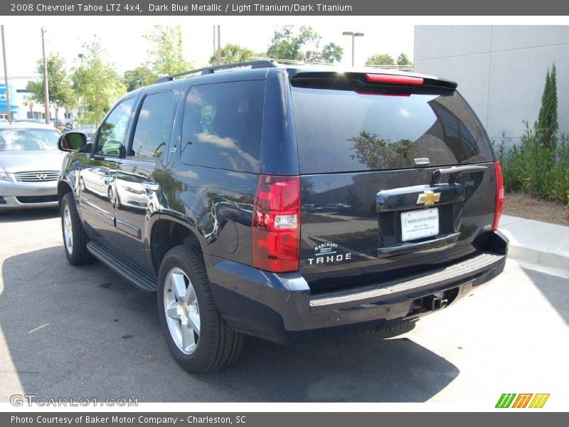 Dark Blue Metallic / Light Titanium/Dark Titanium 2008 Chevrolet Tahoe LTZ 4x4