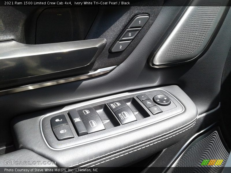 Ivory White Tri-Coat Pearl / Black 2021 Ram 1500 Limited Crew Cab 4x4