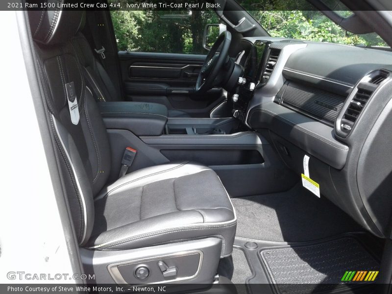 Ivory White Tri-Coat Pearl / Black 2021 Ram 1500 Limited Crew Cab 4x4