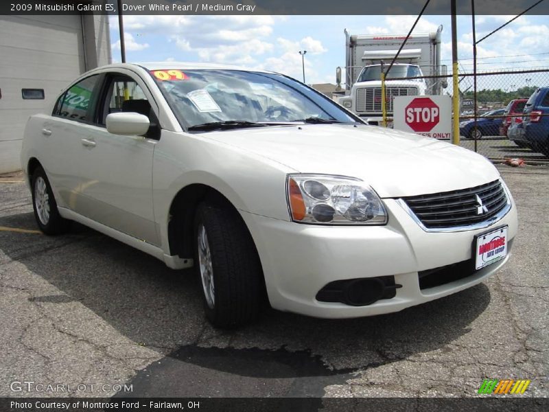 Dover White Pearl / Medium Gray 2009 Mitsubishi Galant ES