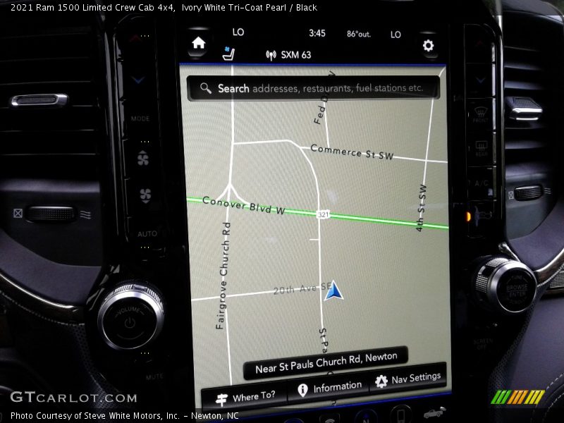 Ivory White Tri-Coat Pearl / Black 2021 Ram 1500 Limited Crew Cab 4x4