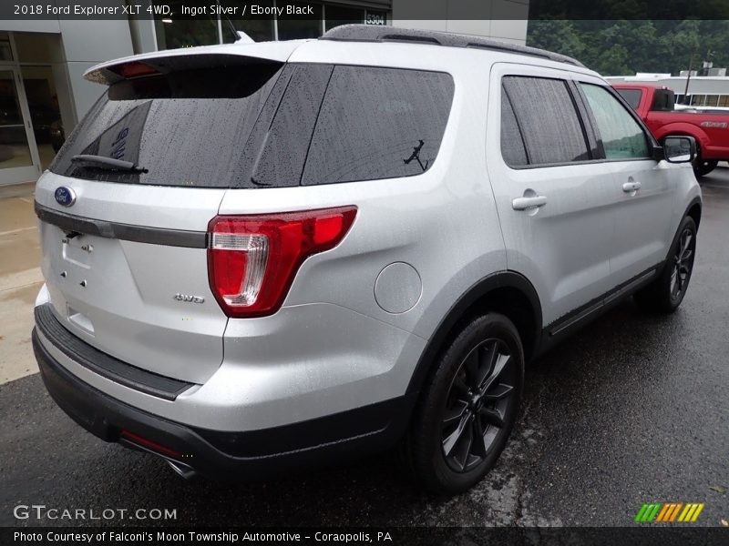 Ingot Silver / Ebony Black 2018 Ford Explorer XLT 4WD